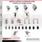 Service Caster 4 Inch 316SS Thermoplastic Rubber Wheel Swivel Bolt Hole Caster Set with Brake SCC-SS316BH20S414-TPRB-TLB-4 - alternate 2